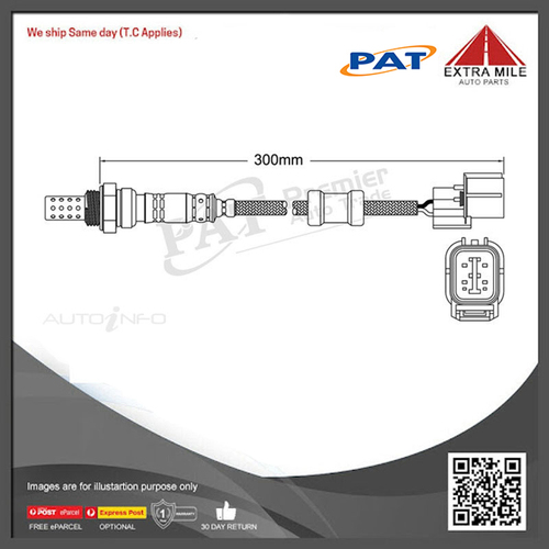 PAT Pre-Cat. Oxygen Sensor For Honda Prelude 2.2L DOHC 4CYL H22A1 - EGO-089