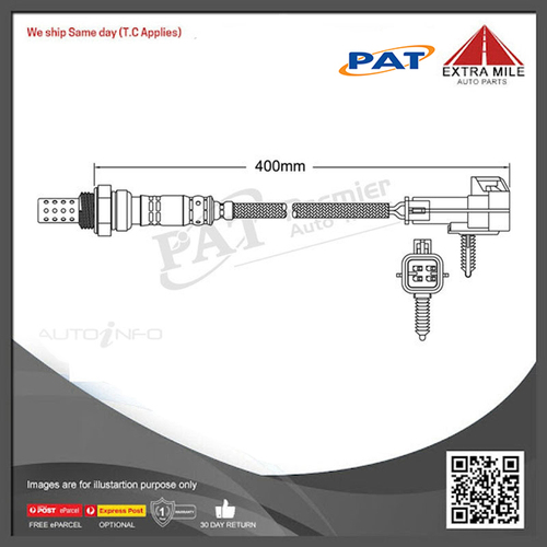 PAT Pre-Cat. Oxygen Sensor For Chevrolet Blazer 4.3L 6CYL LF6 - EGO-100
