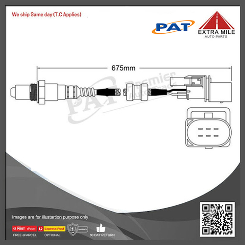 PAT Oxygen Sensor For Holden Rodeo RA 3.6L 4x4 Petrol  -  EGO-136
