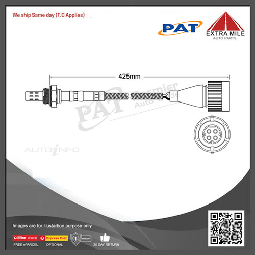 PAT Pre-Cat. Oxygen Sensor For BMW 730i 3.0L 8CYL M60 B30 - EGO-211