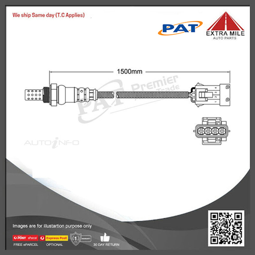 PAT Pre-Cat. Oxygen Sensor For Citroen Xsara N6 1.6L 4CYL NFZ - EGO-249