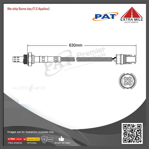 PAT Pre-Cat Oxygen Sensor For Mercedes Benz S500L W140 5.0L M119.970 V8 32V DOHC