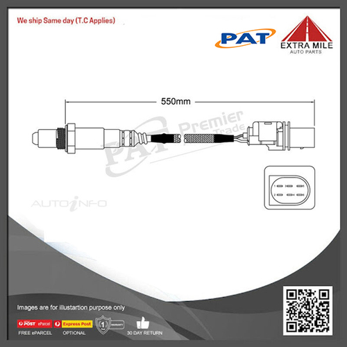 PAT Pre-Cat. Oxygen Sensor For Mercedes Benz SL350 W230 3.5L 6CYL M272 - EGO-382