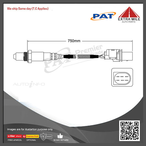 PAT Pre-Cat. Oxygen Sensor For Audi Q3 Diesel 2.0L Turbo 4CYL CFFB - EGO-470
