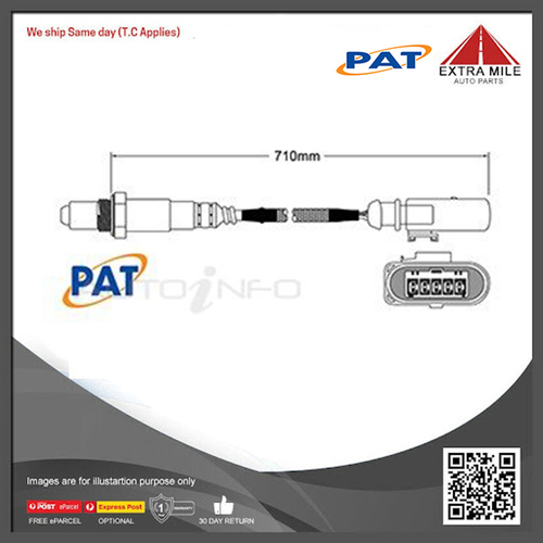 PAT Pre-Cat. Oxygen Sensor For Volkswagen Arteon 3H 2.0L Turbo 4CYL DJHC