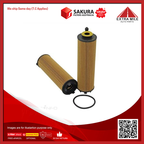 Sakura Oil Filter For Mercedes V300d 447 2.0L OM654.920 4cyl Diesel