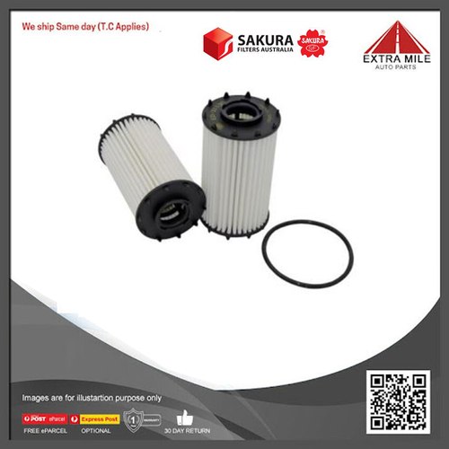SAKURA Oil Filter For Porsche Cayenne 9YA 6CYL 3.0L PETROL 2018-ON - EO-31130