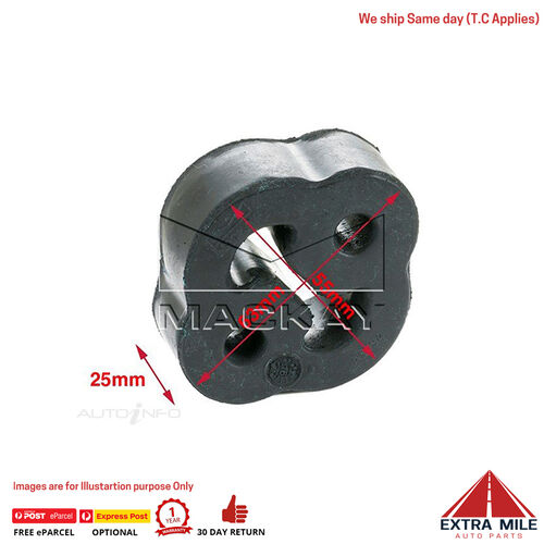 Mackay EXM1994 Exhaust Mount For Mazda Mazda2 DE 1.5L I4 Petrol Manual & Auto