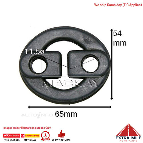 Mackay EXM3615 Exhaust Mount For Suzuki Sierra SJ413 1.3L I4 Ptl Manual & Auto