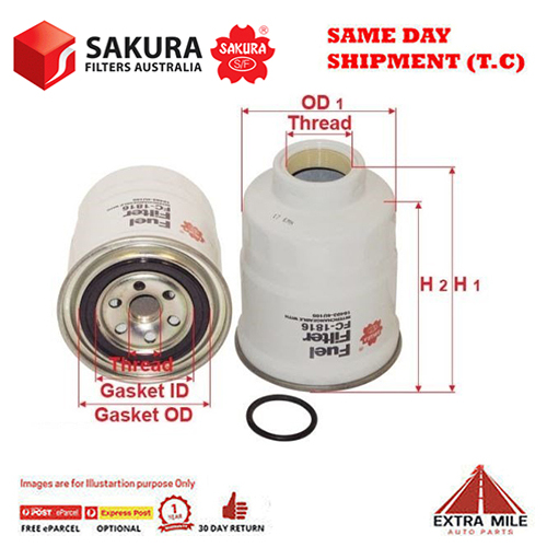 SAKURA Fuel Filter FC-1816 (RYCO - 16403-EB75B)