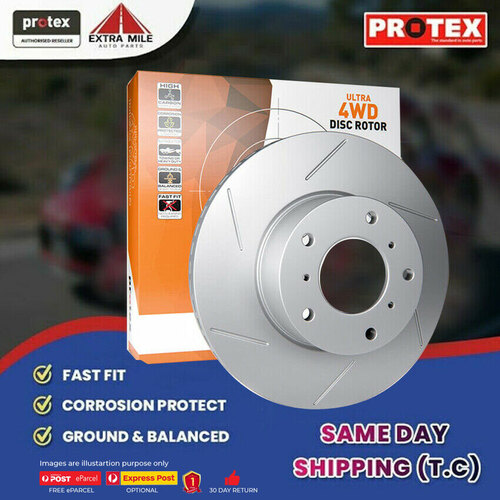 1x Protex Front Ultra 4WD Rotor For TOYOTA Prado GDJ150 2.8L TD 6/15 on 