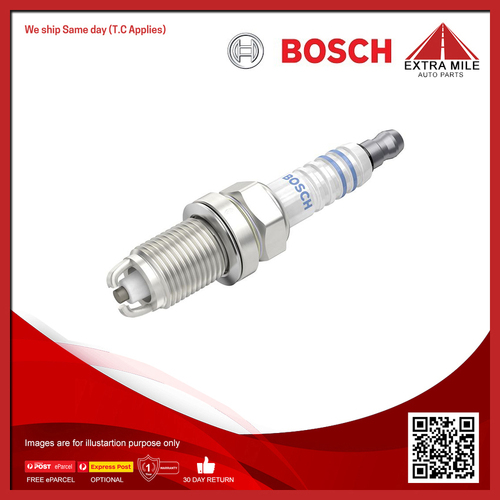 Bosch Spark plug For BMW 3 E30 1.8L M42 B18 (184S1) Petrol Convertible - FR6DC+