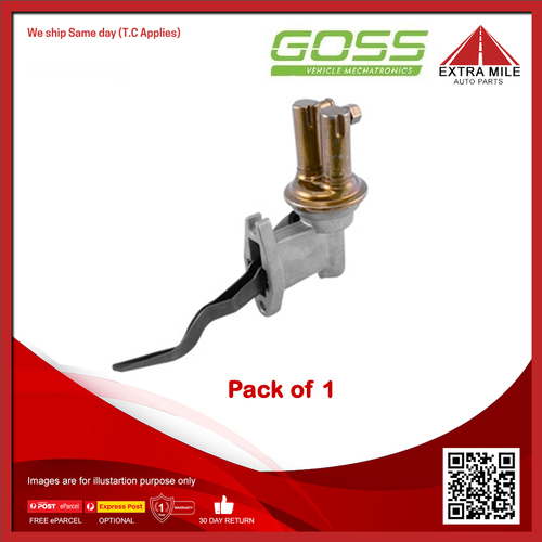 Goss Mechanical Fuel Pump For ISO Lele 2+2 5.8L 351 V8 3sp Auto 2dr RWD