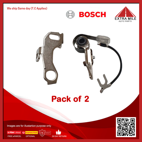 2X Bosch Distributor Points Contact Set For Holden E Series EH 2.5L, EJ, EK, 2.3L