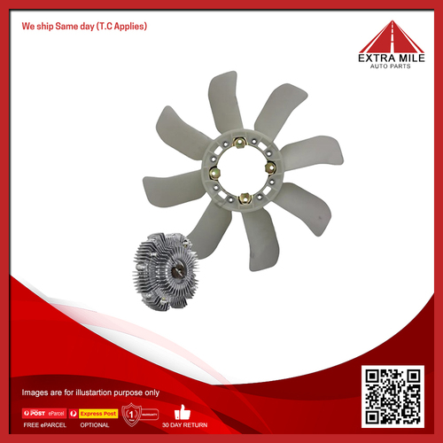 Fan Clutch & Blade Kit For Toyota Landcruiser FZJ105R, FZJ80R 4.5L Petrol 1FZFE