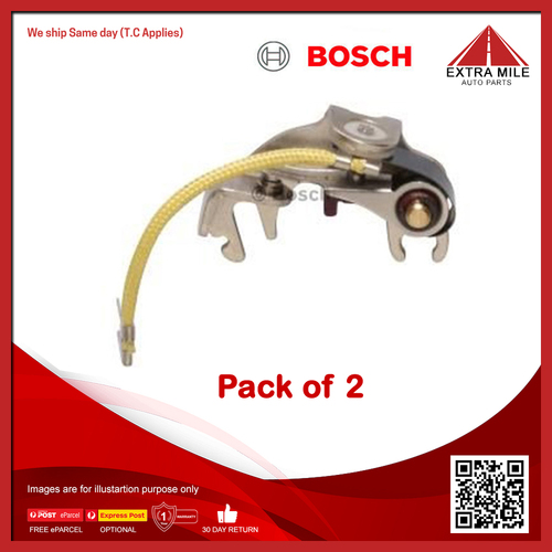 Bosch Contact Set For Toyota T-18 TE72 1.8 Litre 3T-C 4cyl 1979-1983 - [2 Pack]