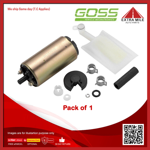 Goss Electric Fuel Pump For Toyota Sprinter Trueno AE92 Grey Import 1.6L 4A-GZE