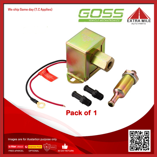 Goss Electric Fuel Pump For Suzuki Sierra SJ70, SJ80 SJ413 1.3L G13BA SOHC 4cyl