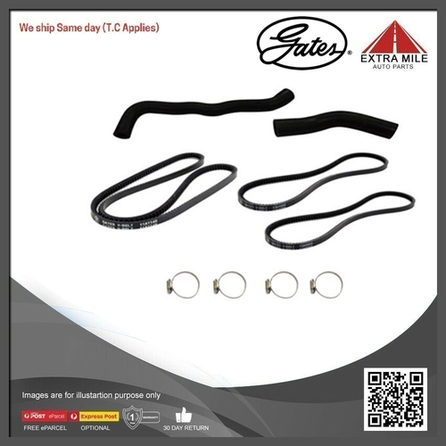 Gates Radiator Hose Kit For Nissan Petrol 4.2L MQ,MK,GQ K260 TB42E GE4WDKIT-11