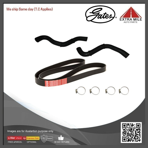 Gates Radiator Hose Kit For Nissan Patrol 3.0L Y61,GU TY61,GU,Y61 -GE4WDKIT-12