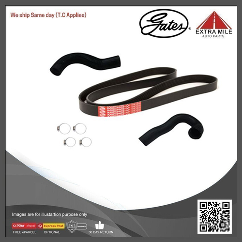 Gates Radiator Hose Kit For Nissan Navara 3.0L 4cyl D22 ZD30 TD GE4WDKIT-17