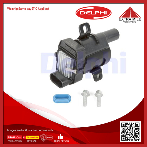 Delphi Ignition Coil 4 Pin 12V For GMC Sierra 2500 5.3L/6.0L 8Cyl 5328cc/5967cc