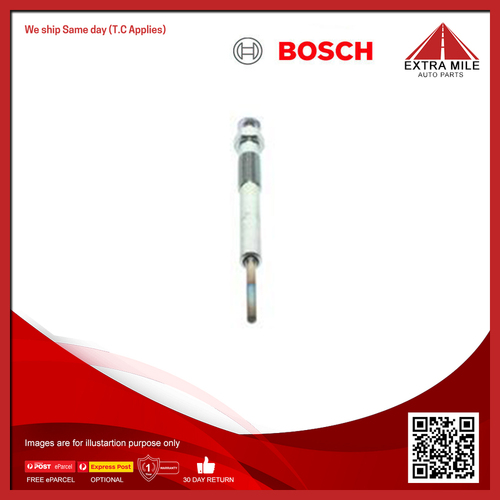 Bosch Glow Plug For Holden Colorado RC TFS85 3.0L 4Cyl 4JJ1-TC Ute