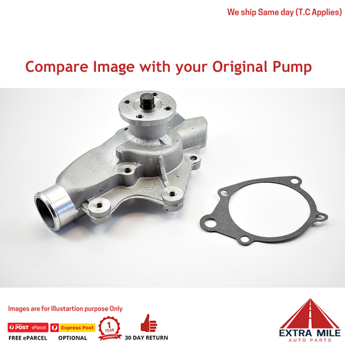 Gates Water Pump for Jeep Wrangler  TJ Open Off-Road Vehicle 4.0L 06/1998-04/07