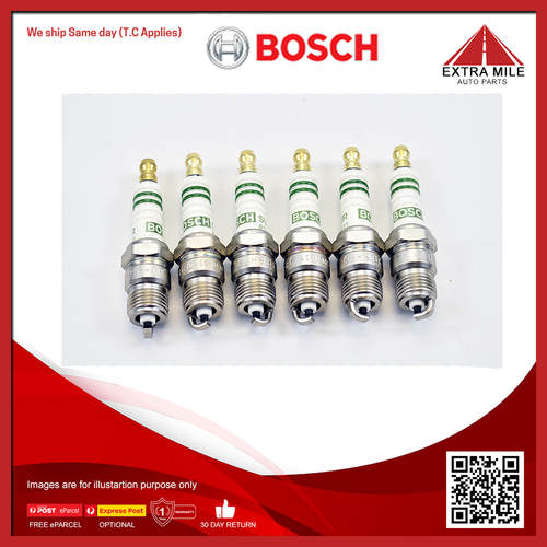 Bosch Spark Plugs 6 Pack for Holden HJ HK HT HG HX HZ 6cyl (173 186 202 Engines)