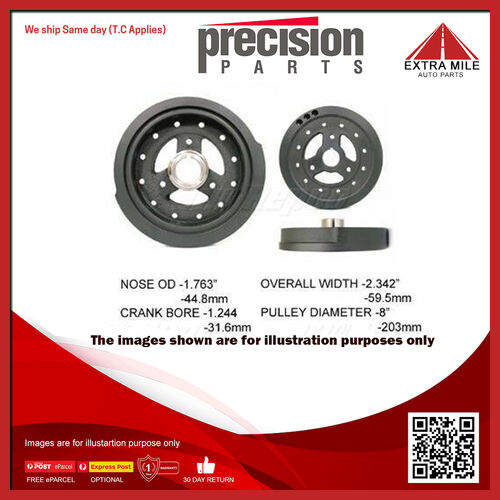 Precision Harmonic Balancer For Chevrolet BEL Air 6.5L/6.6L L66/LT4(401CUV8)