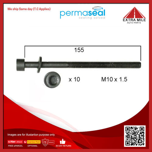 Permaseal Cylinder Head Bolt Set For Hyundai IX35 LM 2.0L Petrol G4NC