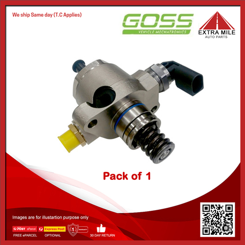 Goss High Pressure Fuel Pump For Audi S3 8V 2.0L CJXB CJXF 4cyl 6sp Auto/Man