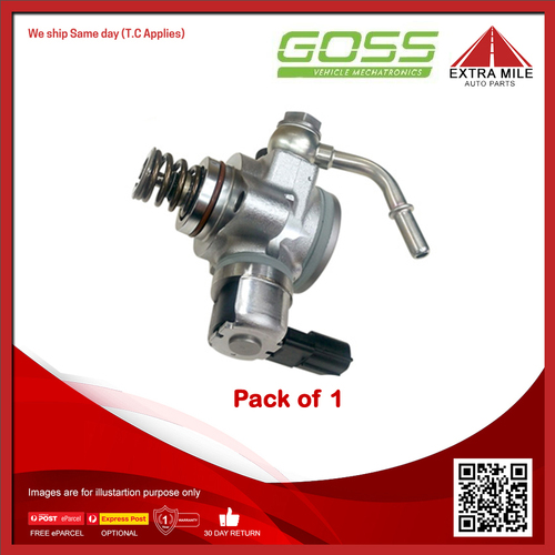 Goss High Pressure Fuel Pump For Mazda CX-9 TC 2.5L PY SkyActiv-G 4cyl Auto