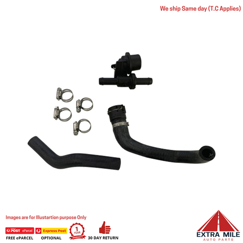 GATES Heater Valve & Hose Assembly For Holden Commodore VZ Crewman WL 3.6L 04-06