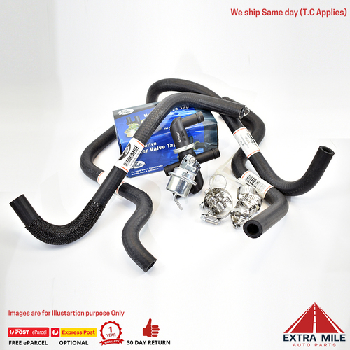 Heater Hose & Tap Kit For VT VU VX VY WH WK V6 3.8L Commodore Statesman MORE