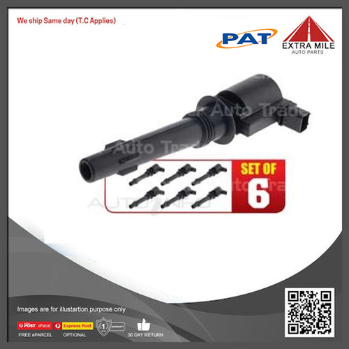 PAT Ignition Coil For Ford Fairmont BA,BF,LPG 4.0L 2002 - 2008 - IGC-163M-6
