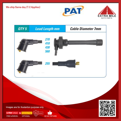 PAT Ignition Lead Set For Mitsubishi L400 WA 2.4L 4G64 3 Door Van