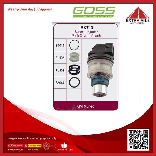 Goss Fuel Injector Seal Kit For Holden Combo SB 1.4L C14NZ I4 8V SOHC
