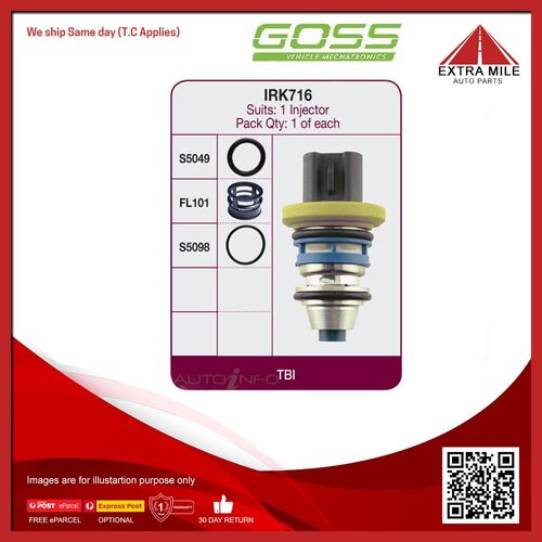 Goss Fuel Injector Repair Kit For For Falcon GL S EA 3.9L I6 12V SOHC