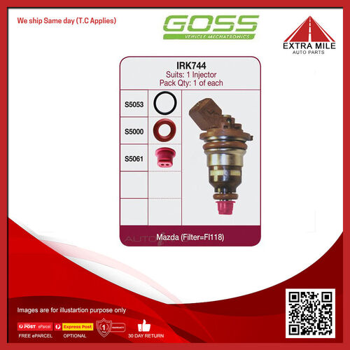 Goss Fuel Injector Repair Kit For Eunos 800 25G 4WS 2.5L V6 KLZE 4D Sedan