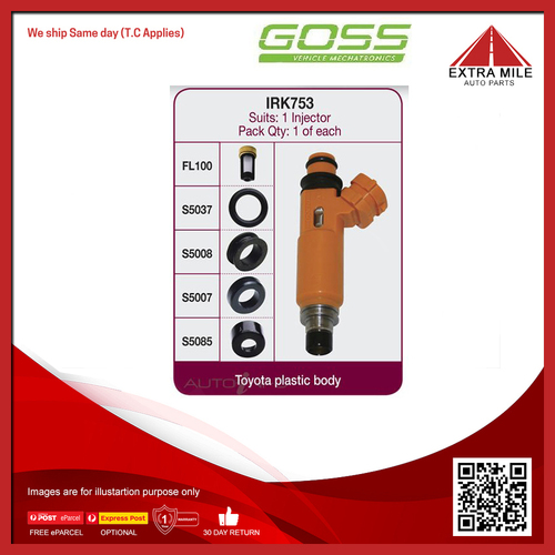 Goss Fuel Injector Repair Kit For Daihatsu Charade 1.5L HEEG I4 16V SOHC