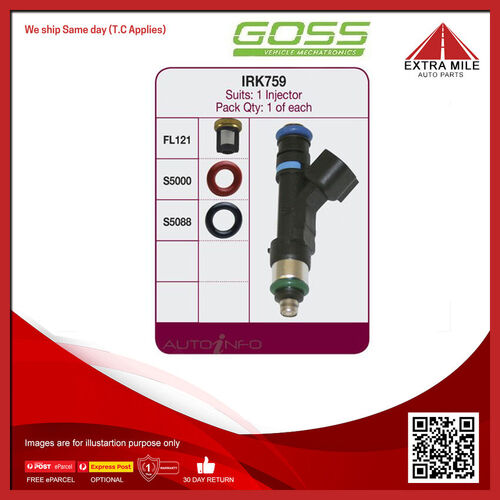 Goss Fuel Injector Repair Kit For Chrysler 300C 5.7L EZD V8 16V OHV - IRK759