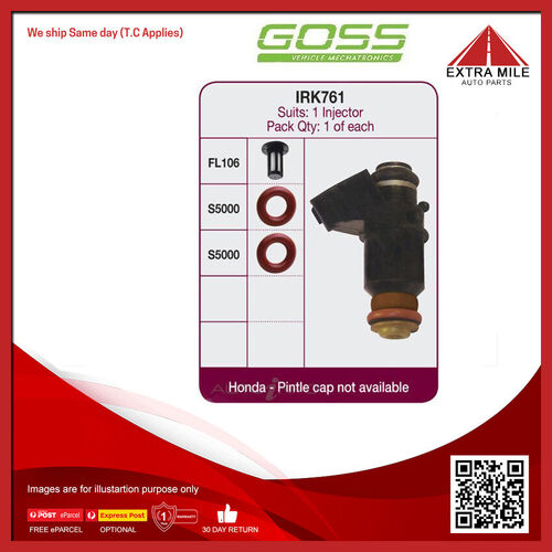 Goss Fuel Injector Repair Kit For Honda Accord Euro CL 2.4L K24A3, K24A 4D Sedan