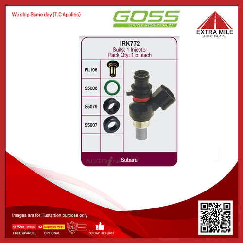 Goss Fuel Injector Repair Kit For Subaru Impreza R RS RX G11, G12 2.0L E1204 