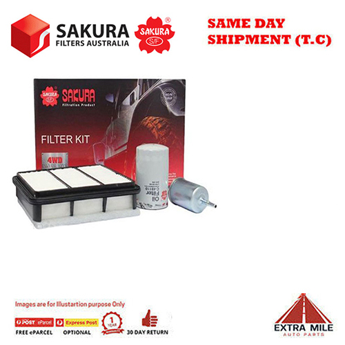 Sakura 4WD Filter Kit For HOLDEN COLORADO RC HFV6 (LCA) 3.6L 07/2008-05/2012