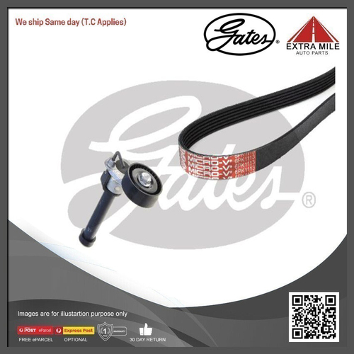 Gates Micro-V Kit For Volkswagen Golf 2.0L GTi CCZB MKVI,5K1