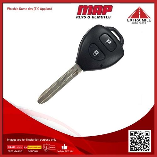 Map Ignition Key Remote For Toyota Hiace KDH221R 3.0L 1KDFTV I4 DOHC