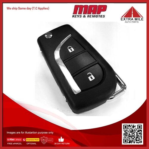 MAP Ignition Key Remote Shell For Toyota Corolla ZRE182R 1.8L 2ZRFE I4 16V DOHC