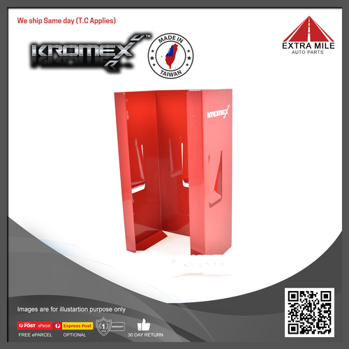 Kromex Magnetic Holder Dispenser For Disposable Glove/Tissue Box - Red