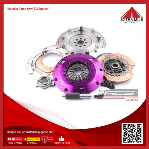 Xtreme Clutch Kit Motorsport Twin Plate With Flywheel For Toyota Caldina, Celica